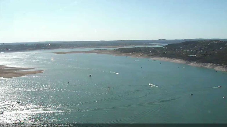 Lake Travis webcam, April 30, 2023 5:00 PM CT