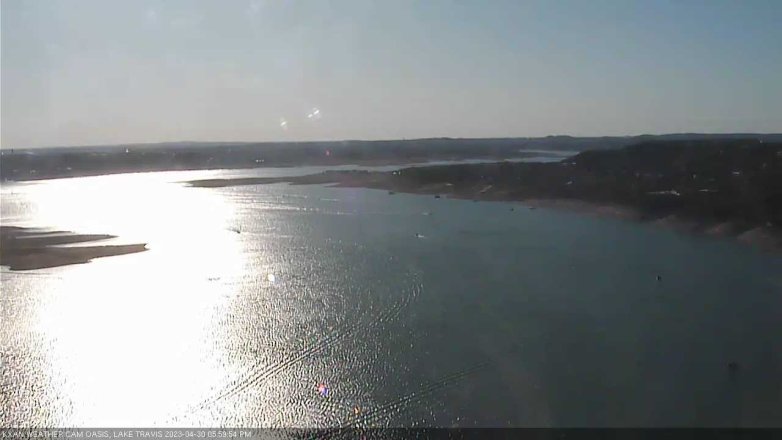 Lake Travis webcam, April 30, 2023 6:00 PM CT