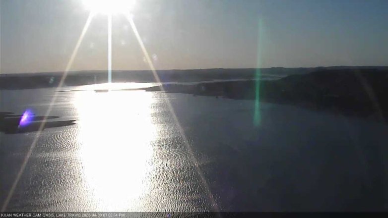 Lake Travis webcam, April 30, 2023 7:00 PM CT