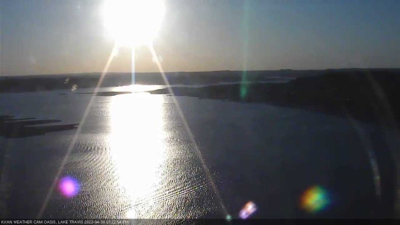 Lake Travis webcam, April 30, 2023 7:25 PM CT