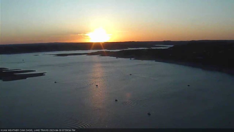 Lake Travis webcam, April 30, 2023 8:00 PM CT