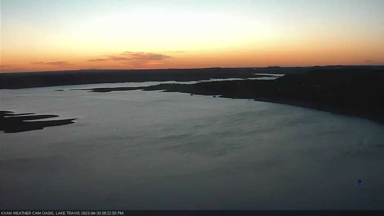 Lake Travis webcam, April 30, 2023 8:25 PM CT