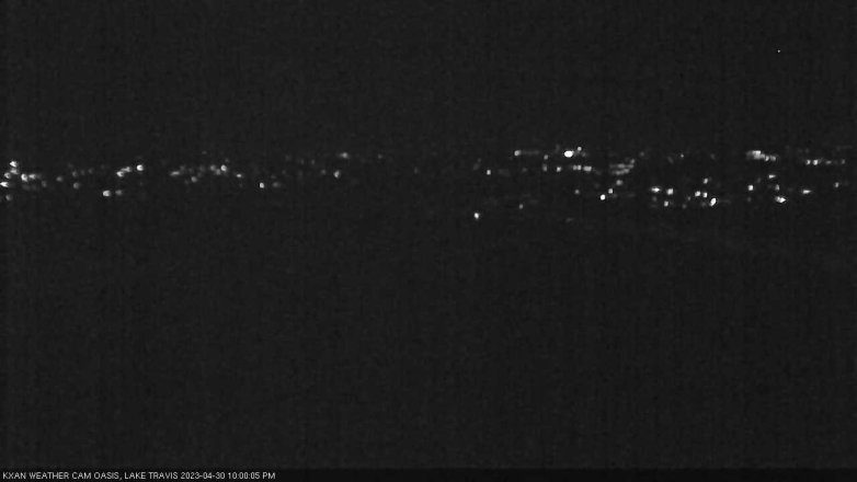 Lake Travis webcam, April 30, 2023 10:00 PM CT