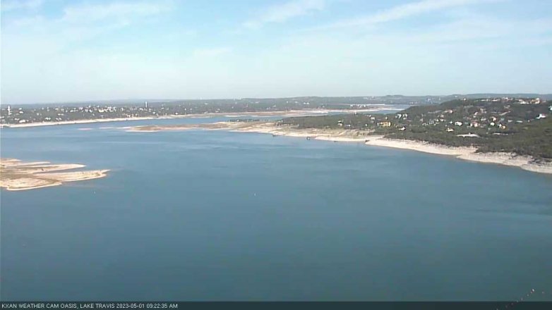 Lake Travis webcam, May 1, 2023 9:25 AM CT