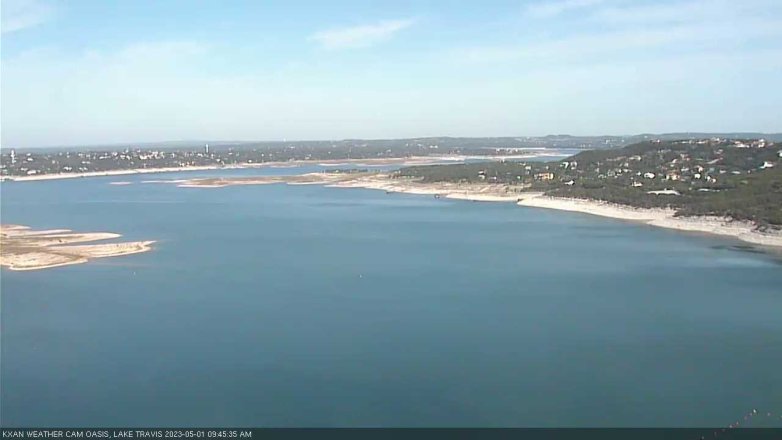 Lake Travis webcam, May 1, 2023 9:45 AM CT
