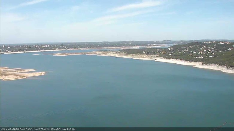 Lake Travis webcam, May 1, 2023 10:45 AM CT