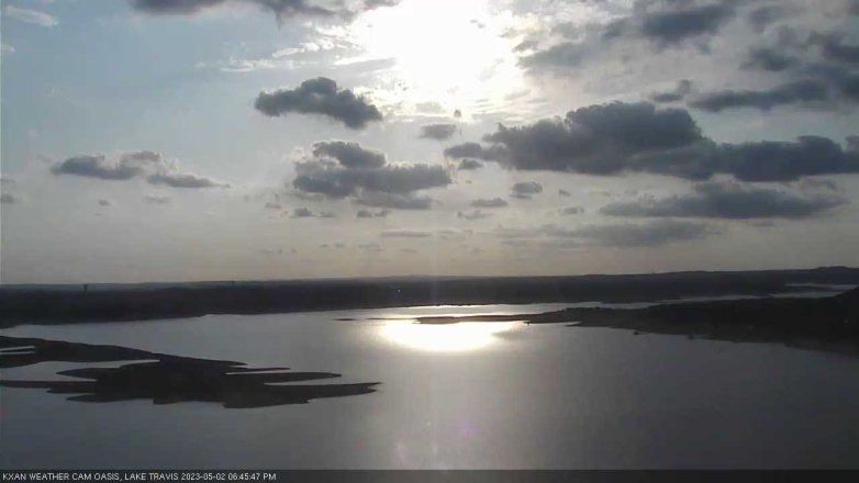 Lake Travis webcam, May 2, 2023 6:45 PM CT