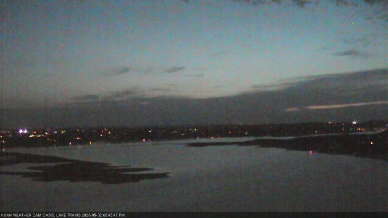 Lake Travis webcam, May 2, 2023 8:45 PM CT