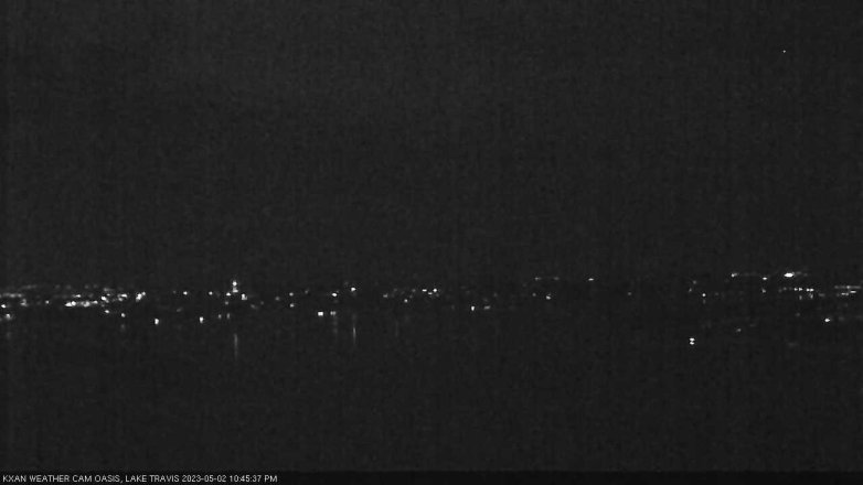 Lake Travis webcam, May 2, 2023 10:45 PM CT