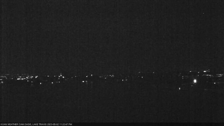 Lake Travis webcam, May 2, 2023 11:25 PM CT