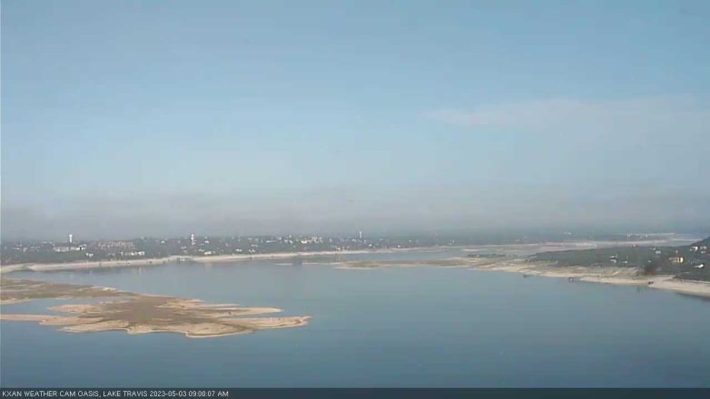 Lake Travis webcam, May 3, 2023 9:00 AM CT