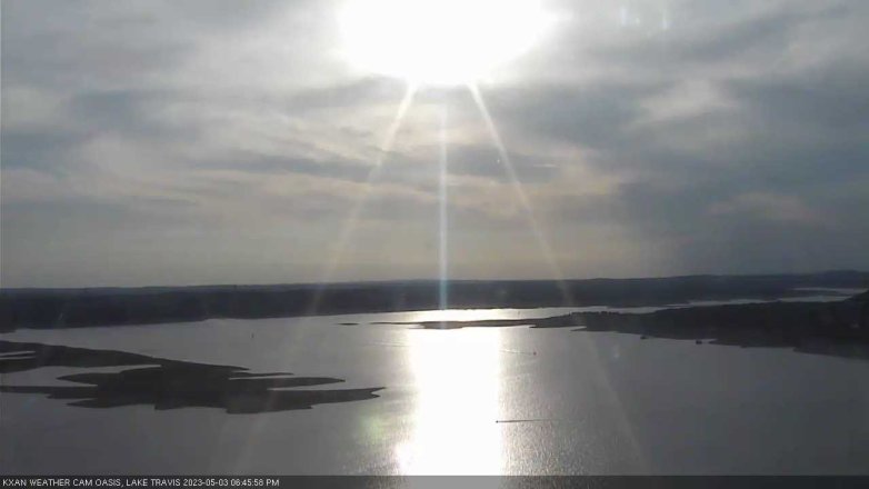 Lake Travis webcam, May 3, 2023 6:45 PM CT