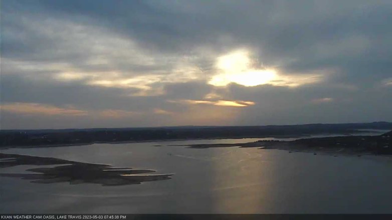 Lake Travis webcam, May 3, 2023 7:45 PM CT