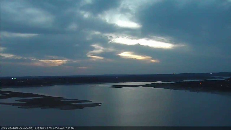 Lake Travis webcam, May 3, 2023 8:25 PM CT
