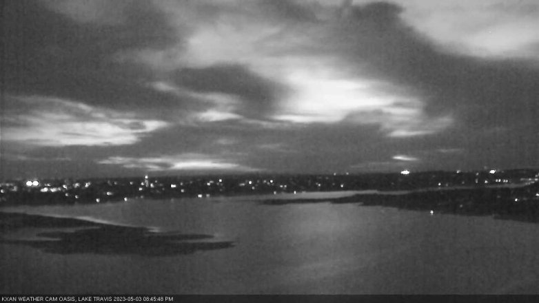 Lake Travis webcam, May 3, 2023 8:45 PM CT