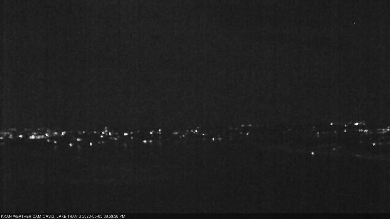 Lake Travis webcam, May 3, 2023 10:00 PM CT