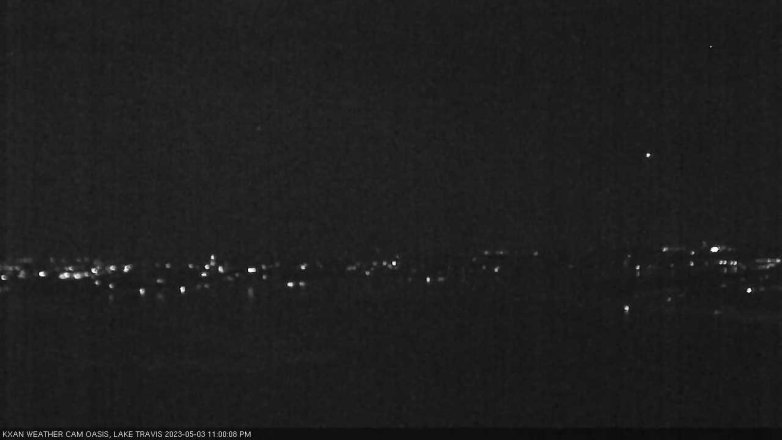 Lake Travis webcam, May 3, 2023 11:00 PM CT