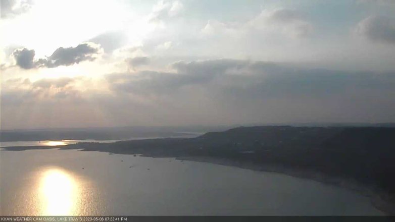 Lake Travis webcam, May 6, 2023 7:25 PM CT