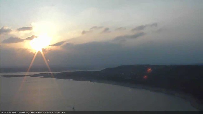 Lake Travis webcam, May 6, 2023 7:45 PM CT
