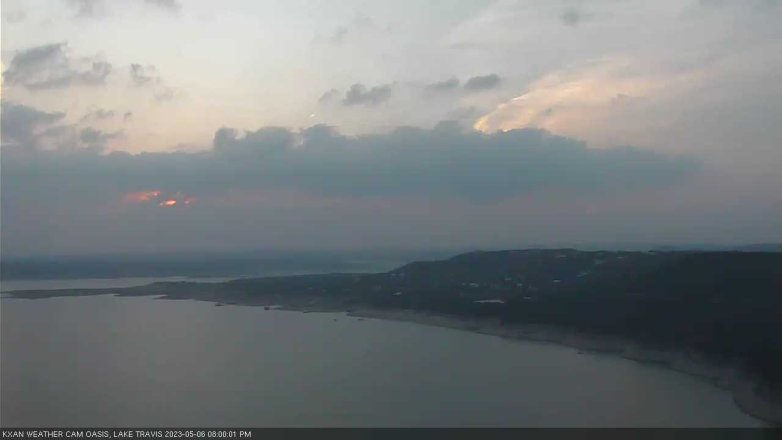 Lake Travis webcam, May 6, 2023 8:00 PM CT