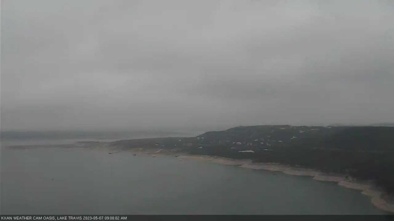 Lake Travis webcam, May 7, 2023 9:00 AM CT