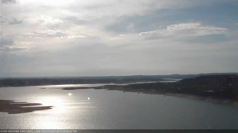 Lake Travis webcam, May 7, 2023 6:00 PM CT