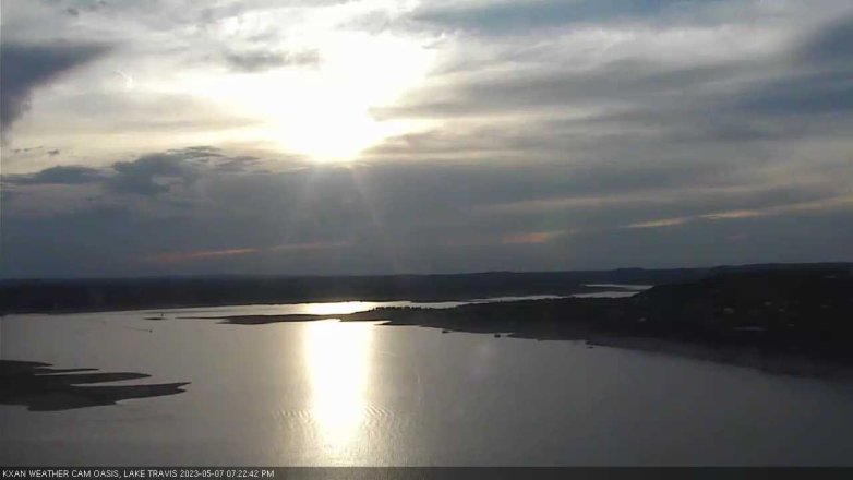 Lake Travis webcam, May 7, 2023 7:25 PM CT