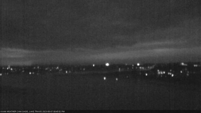 Lake Travis webcam, May 7, 2023 8:45 PM CT