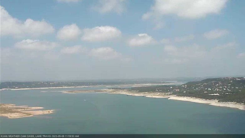 Lake Travis webcam, May 8, 2023 12:00 PM CT