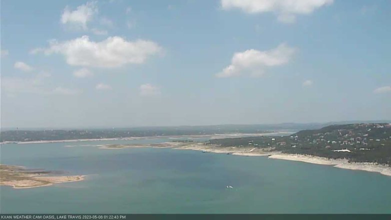 Lake Travis webcam, May 8, 2023 1:25 PM CT