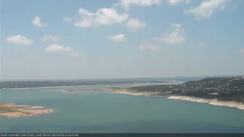 Lake Travis webcam, May 8, 2023 1:45 PM CT