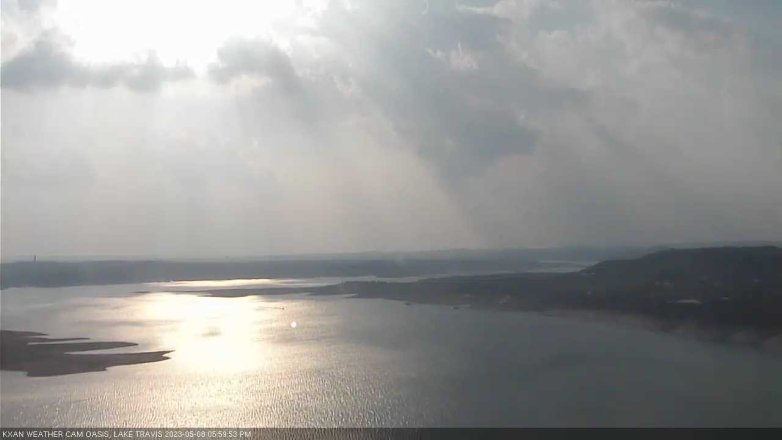 Lake Travis webcam, May 8, 2023 6:00 PM CT