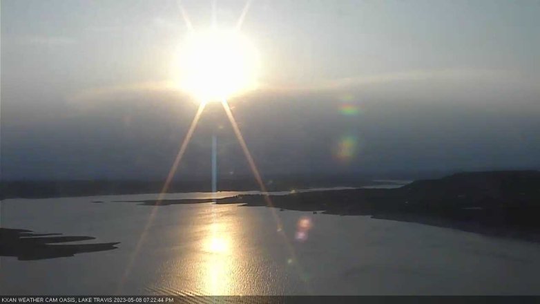 Lake Travis webcam, May 8, 2023 7:25 PM CT