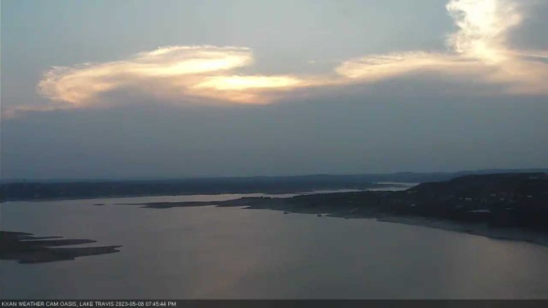 Lake Travis webcam, May 8, 2023 7:45 PM CT