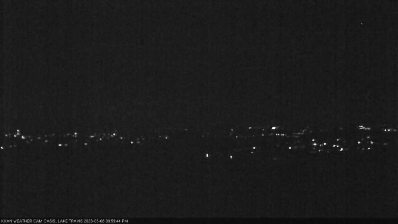Lake Travis webcam, May 8, 2023 10:00 PM CT