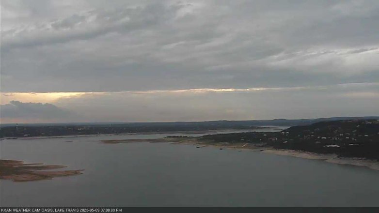 Lake Travis webcam, May 9, 2023 7:00 PM CT