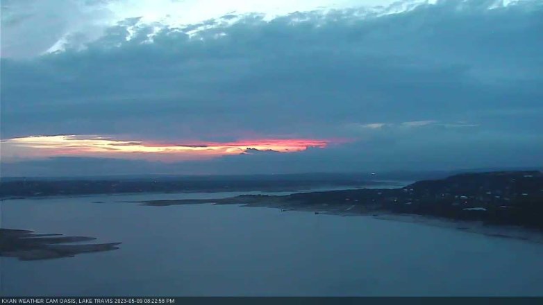 Lake Travis webcam, May 9, 2023 8:25 PM CT