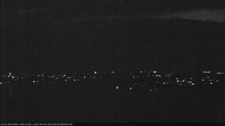 Lake Travis webcam, May 9, 2023 9:00 PM CT