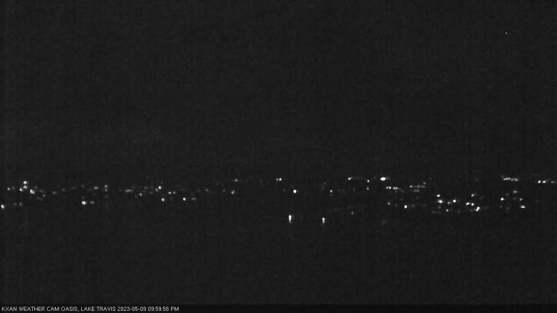 Lake Travis webcam, May 9, 2023 10:00 PM CT