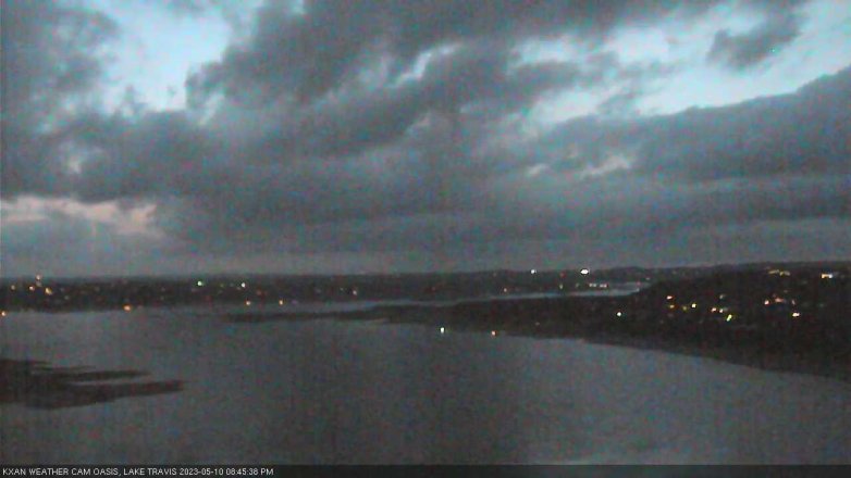 Lake Travis webcam, May 10, 2023 8:45 PM CT