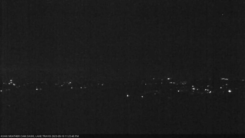 Lake Travis webcam, May 10, 2023 11:25 PM CT
