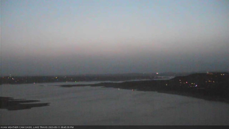 Lake Travis webcam, May 11, 2023 8:45 PM CT