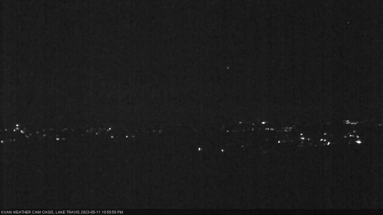 Lake Travis webcam, May 11, 2023 11:00 PM CT