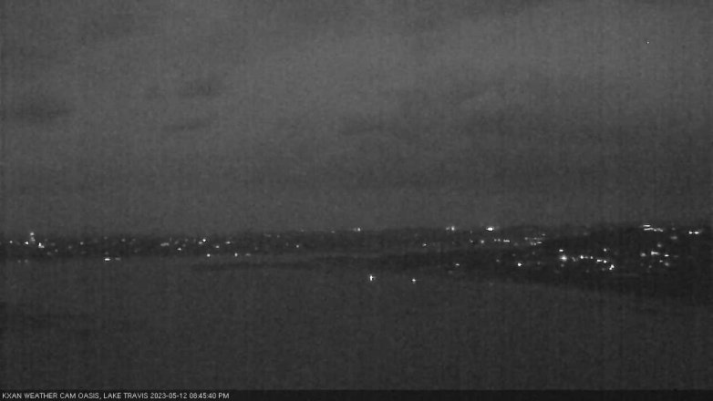 Lake Travis webcam, May 12, 2023 8:45 PM CT