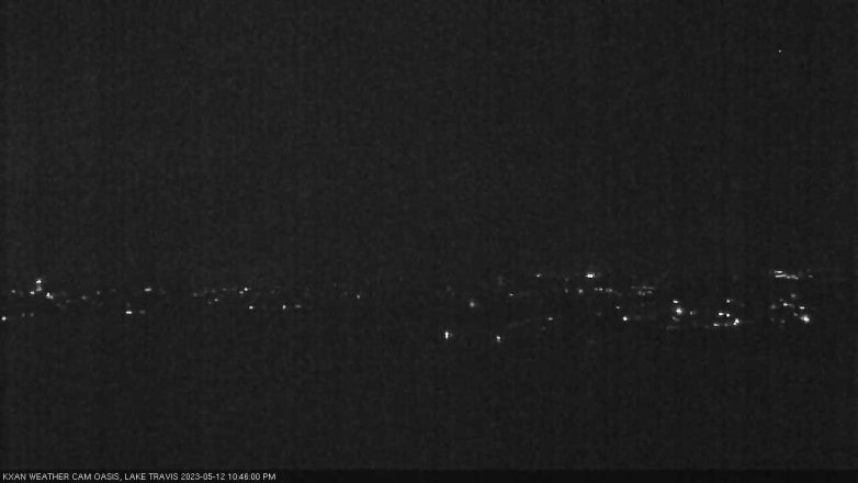 Lake Travis webcam, May 12, 2023 10:45 PM CT