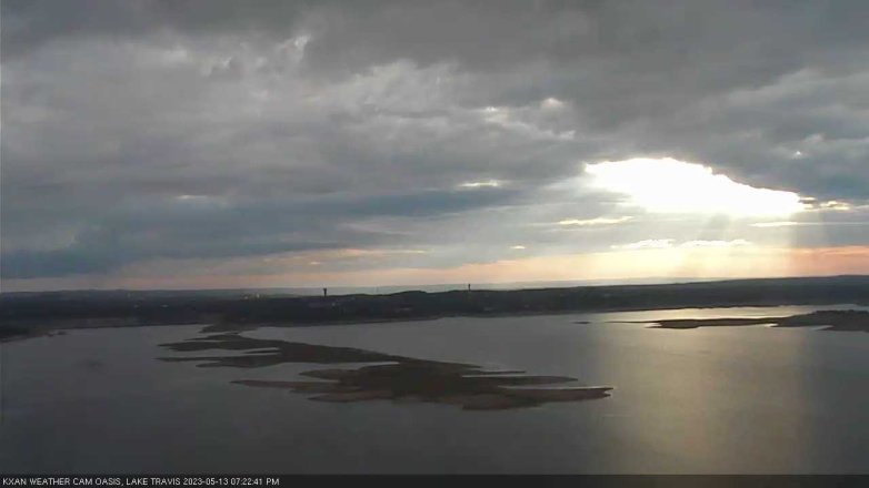 Lake Travis webcam, May 13, 2023 7:25 PM CT