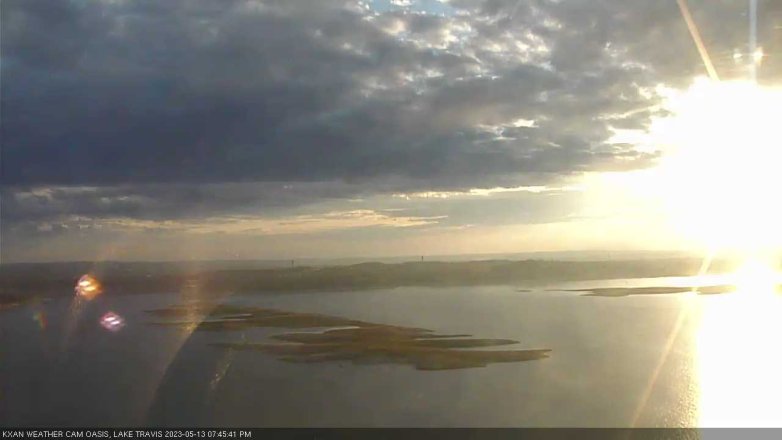 Lake Travis webcam, May 13, 2023 7:45 PM CT