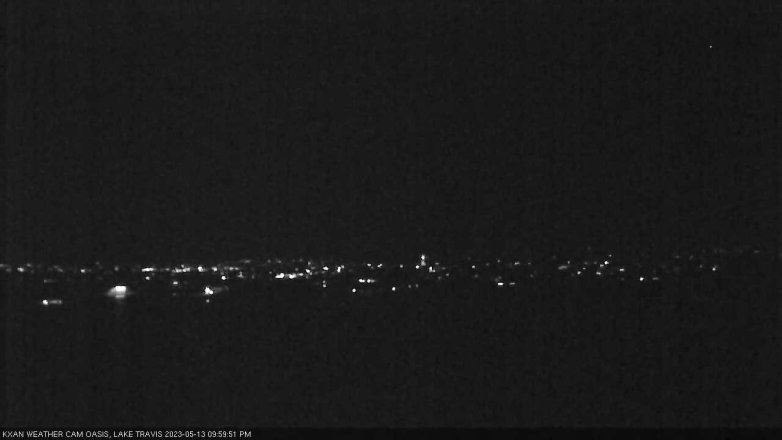 Lake Travis webcam, May 13, 2023 10:00 PM CT