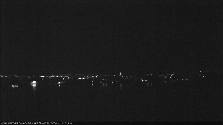 Lake Travis webcam, May 13, 2023 11:25 PM CT