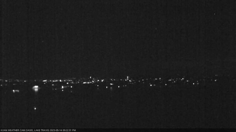 Lake Travis webcam, May 14, 2023 9:25 PM CT